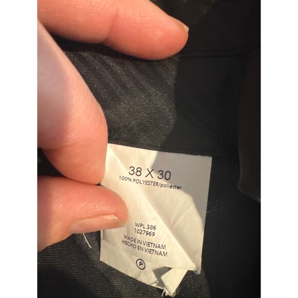 Haggar Black Tailored Fit Travel Performance Suit Pants Men's Size 38x30 - Picture 5 of 8